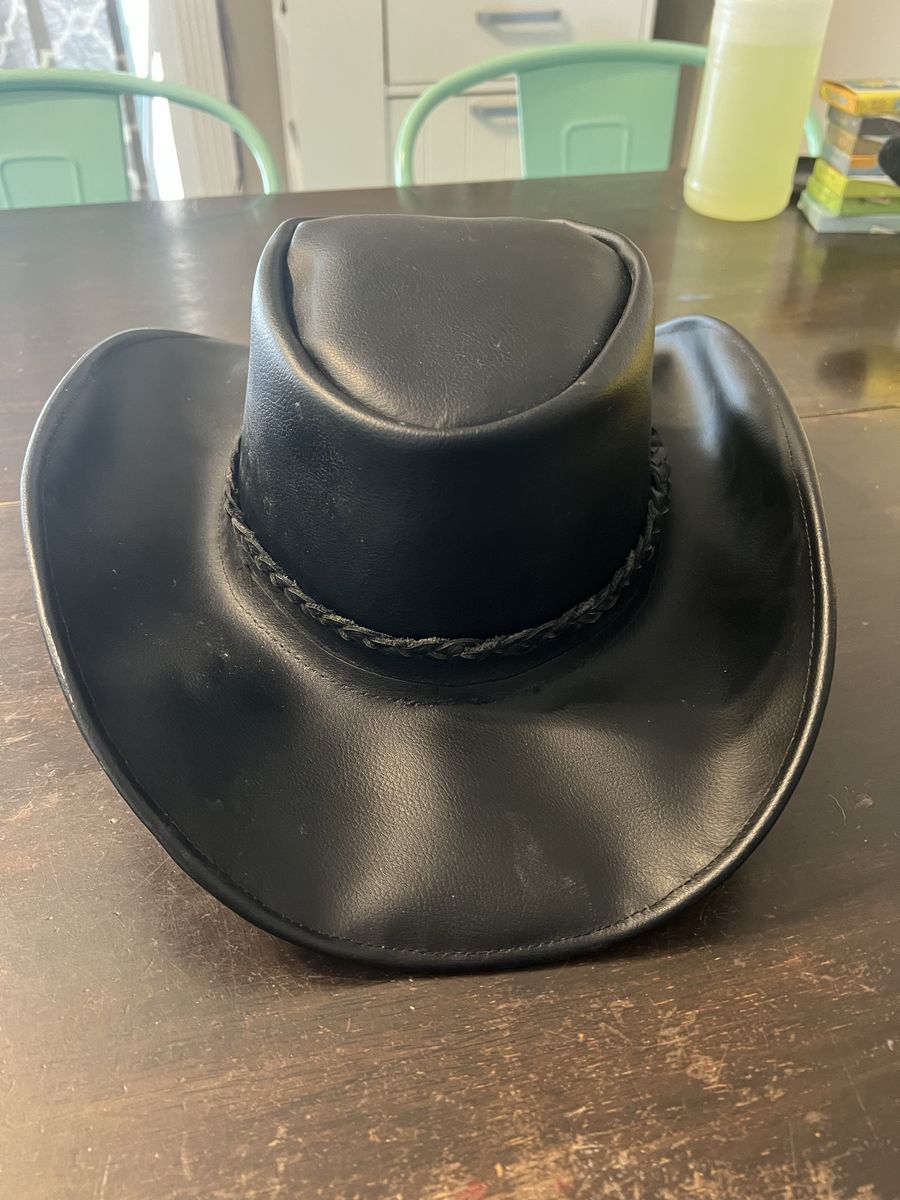 Leather hat