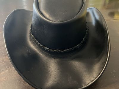 Leather hat
