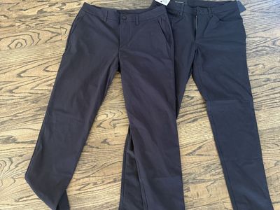 2 NEW Lululemon ABC Slim-Fit Warpstreme Trousers Black Size 31x32L - New with Tags