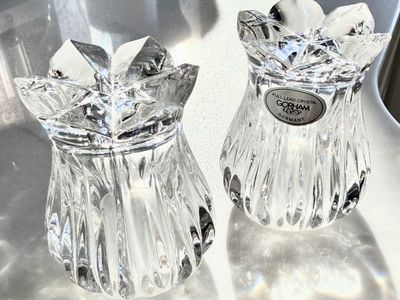 Gorham Lead Crystal Salt/Pepper Shakers
