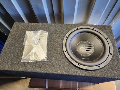 Orion XTR 12.4D Car Subwoofer in Ported Box - 12 inch 2000W Max 500W RMS everything is new even wiring