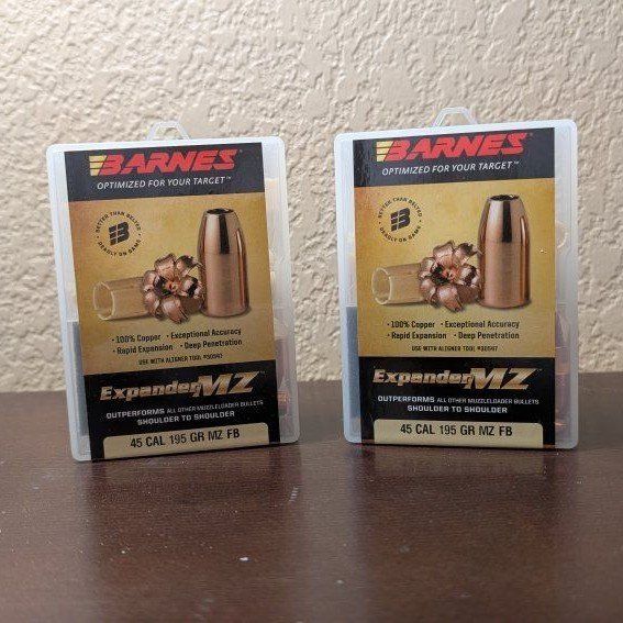 Barnes Expander MZ .45 Cal 195 Grain Muzzleloader Bullets
