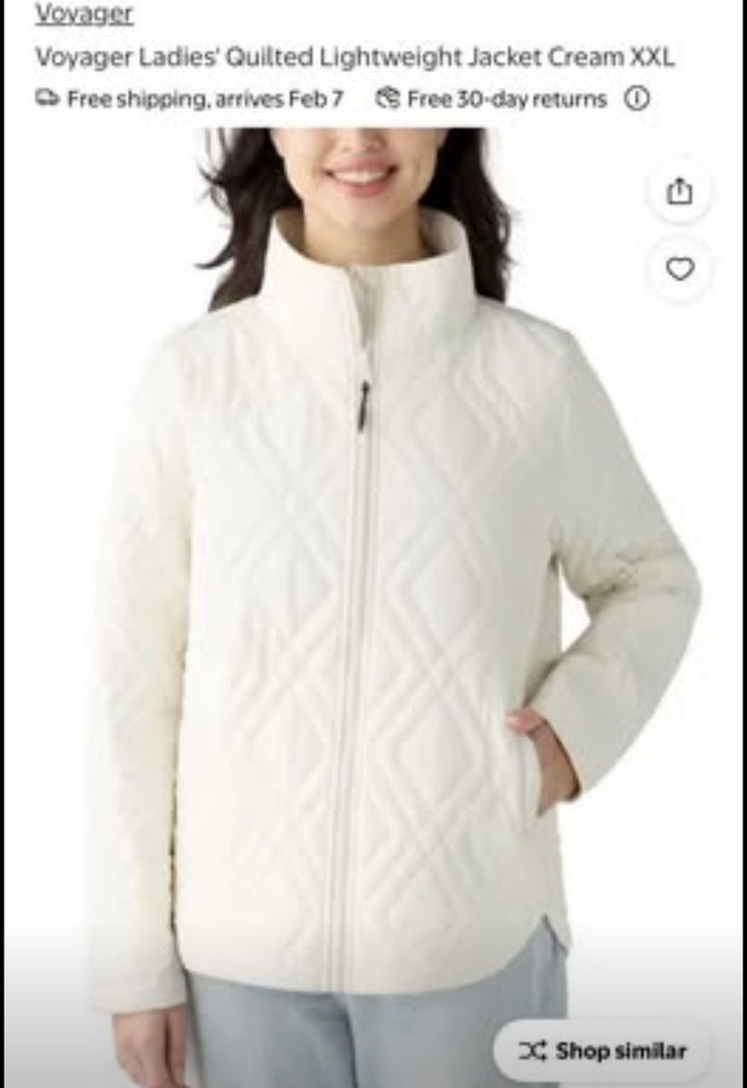 Voyager Cream Lightweight Jacket