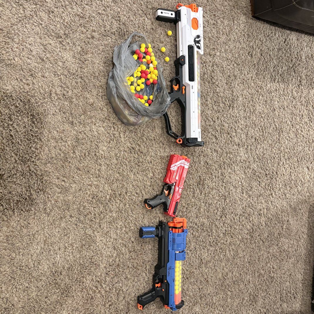 Nerf gun and bullets