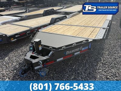 8.5x22 Diamond C HXD 208 Wide Body w/ Drive Over Fenders Tilt Trailer - 18K GVWR - ABS Brakes