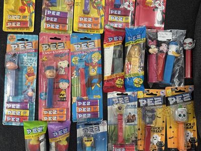 Large PEZ Dispenser Collection - Disney, Star Wars, Muppets, Charlie Brown & More (20+ New & Used)
