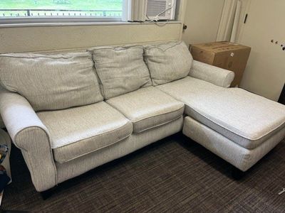 Fabric Sectional Sofa with Reversible Chaise - Comfortable & Versatile Seating