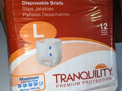 Tranquility ATN Adult Briefs – NEW – XL & Large – $8 Per Bag