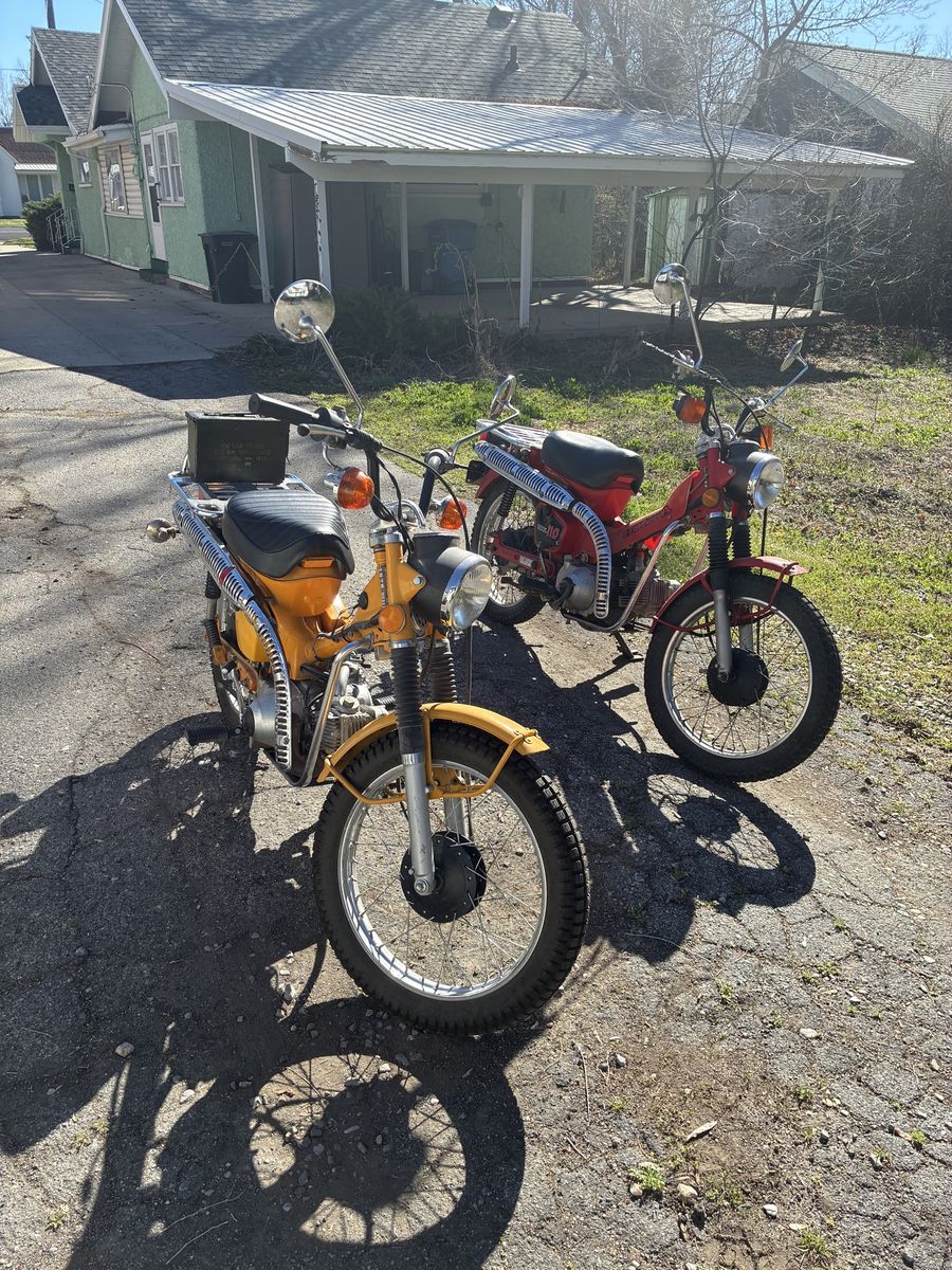 Honda Trail Bikes + Trailer