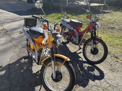Honda Trail Bikes + Trailer