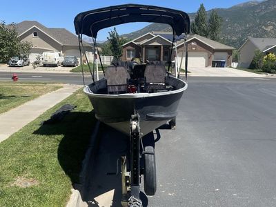 2013 16’ Alumacraft boat, trailer, motor for sale