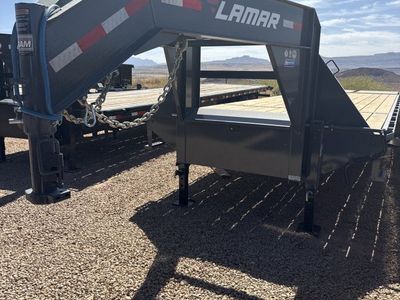 8.5x32 Lamar FD Gooseneck Equipment Trailer - 25K GVWR - Max Ramps