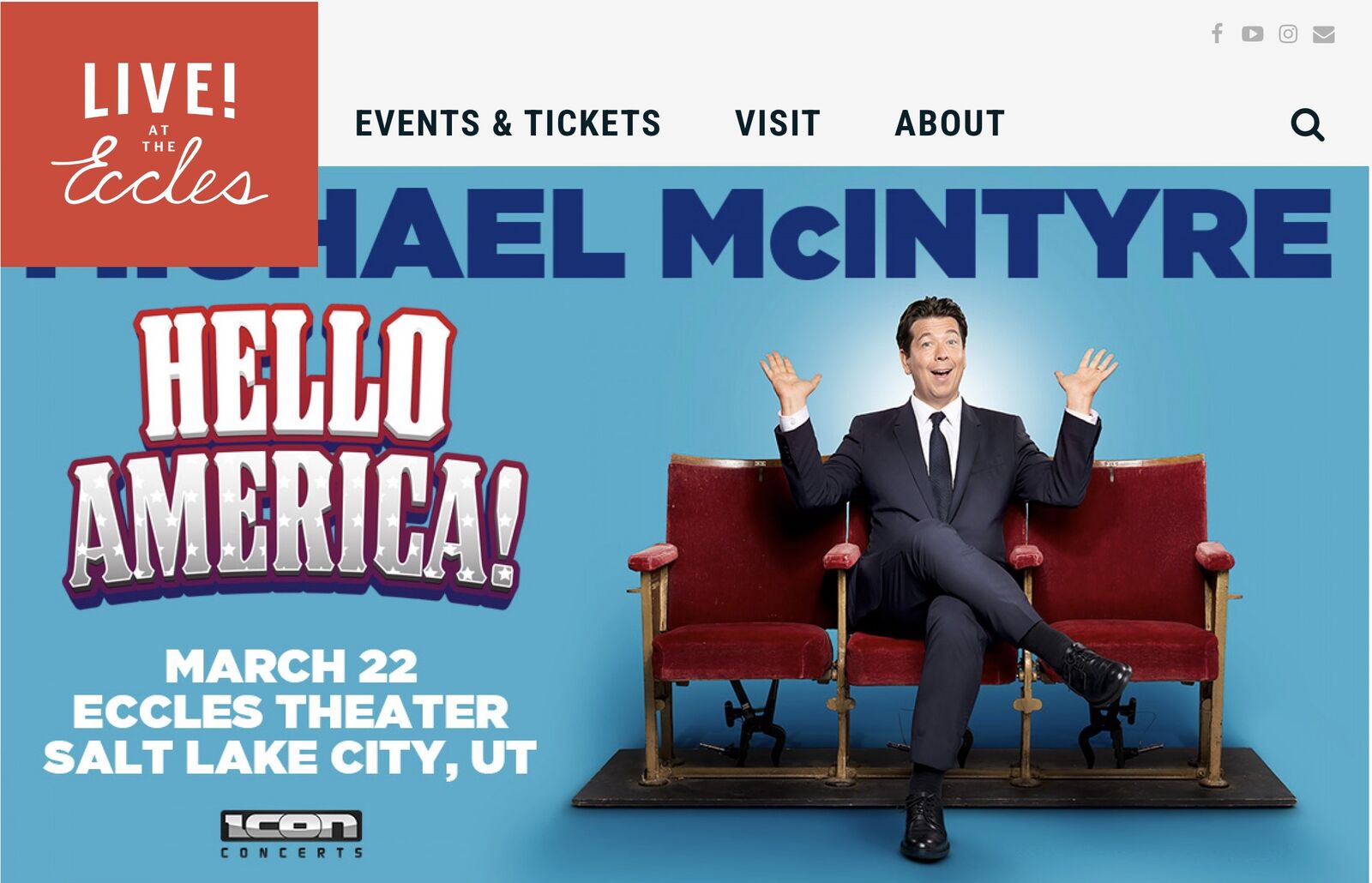 Michael McIntyre Tickets - Orchestra Center "... Britain's undisputed No 1 comedian"