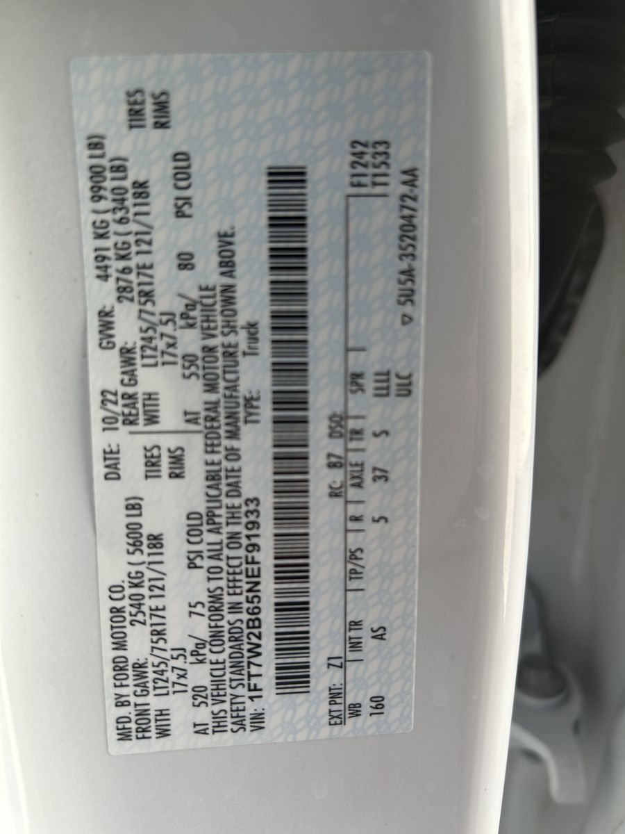 2022 FORD F250 SUPER DUTY XL