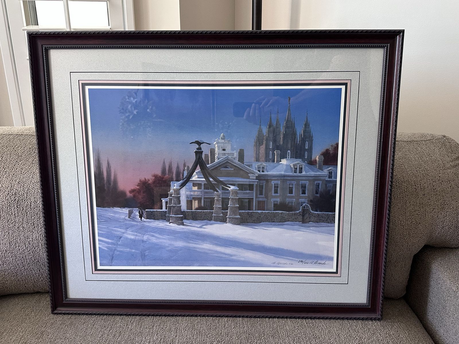 Al Rounds Signed & Numbered "Eagle Gate" Framed Print, 34x28 in