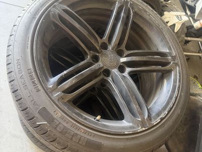 Wheels and 3 tires. 19x8.5 5x112