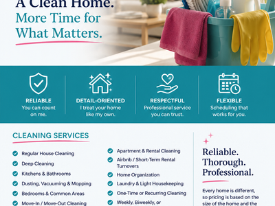 Maid Service - House Cleaning Service