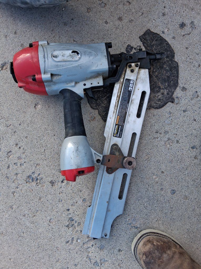 Central Pneumatic Framing Nailer - Used but Functional