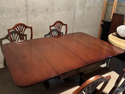 Dining table and chairs