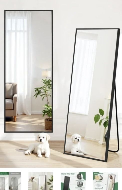 FULL LENGTH MIRROR W/ KICKSTAND NEW IN BOX