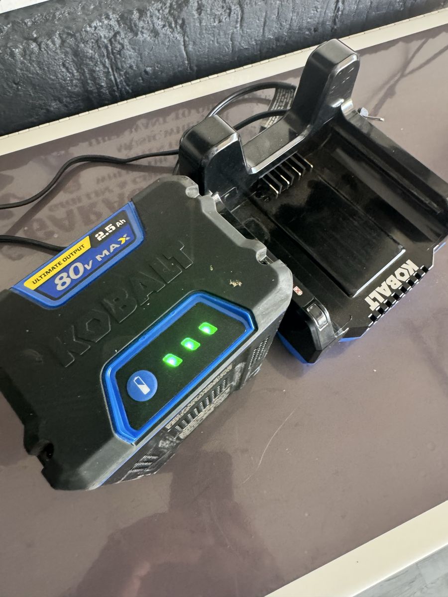 Kobalt 80v max battery and charger