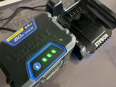 Kobalt 80v max battery and charger