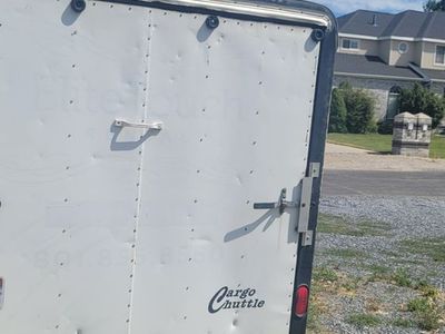 cargo trailer with table and chairs