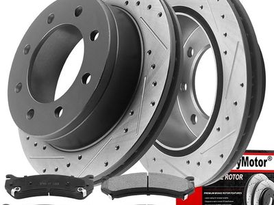 Rotor & Pad kit Replacement for Chevrolet Suburban 2500 Silverado 1500 2500 3500, GMC Sierra 2500 35