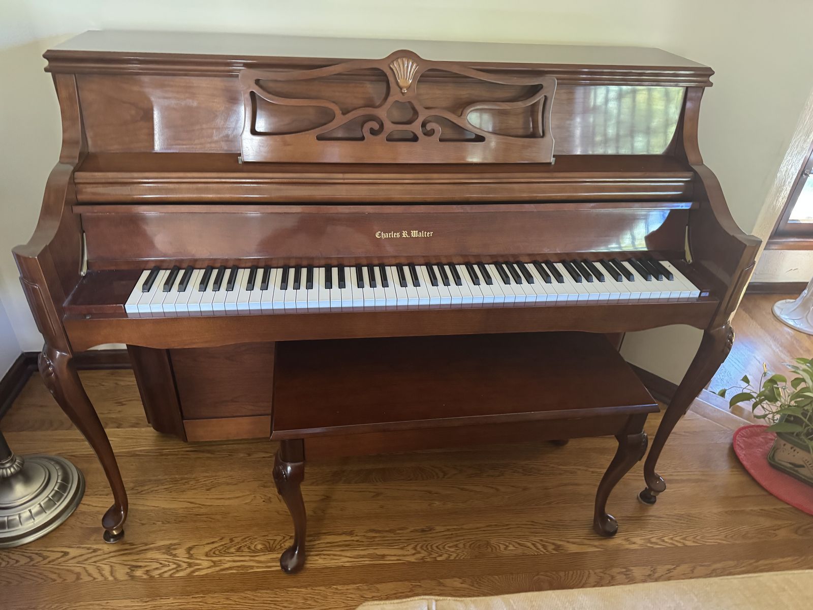 1980 Charles Walter Beautiful Upright Piano