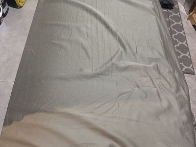 Single mattress with topper and sheet
