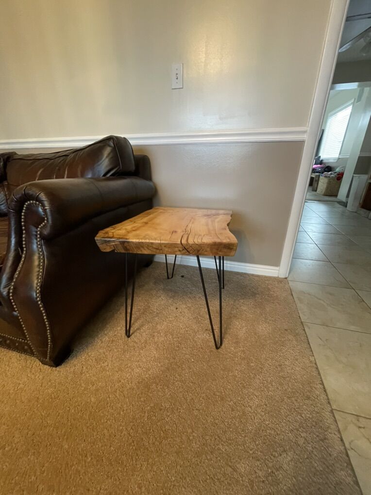 Live Edge Table And End Table