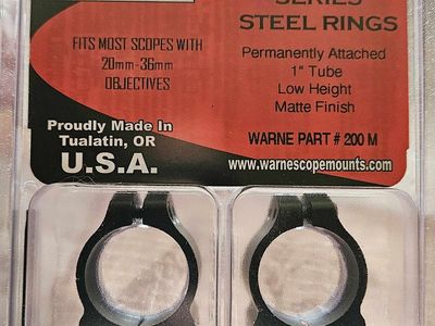 Warne scope mounts - Maxima Series - 1" Tube Low Height