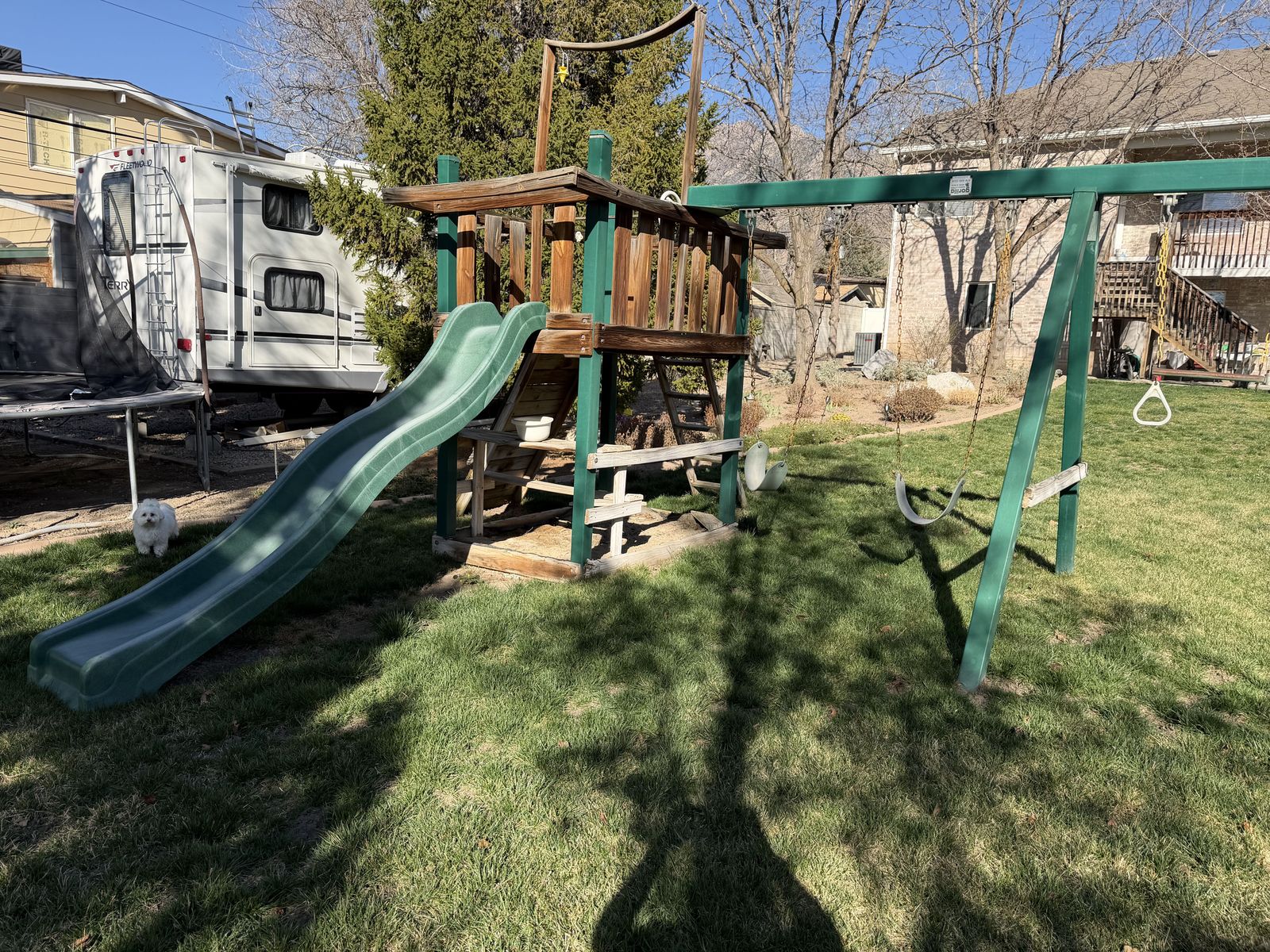 FREE Swing Set and Slide