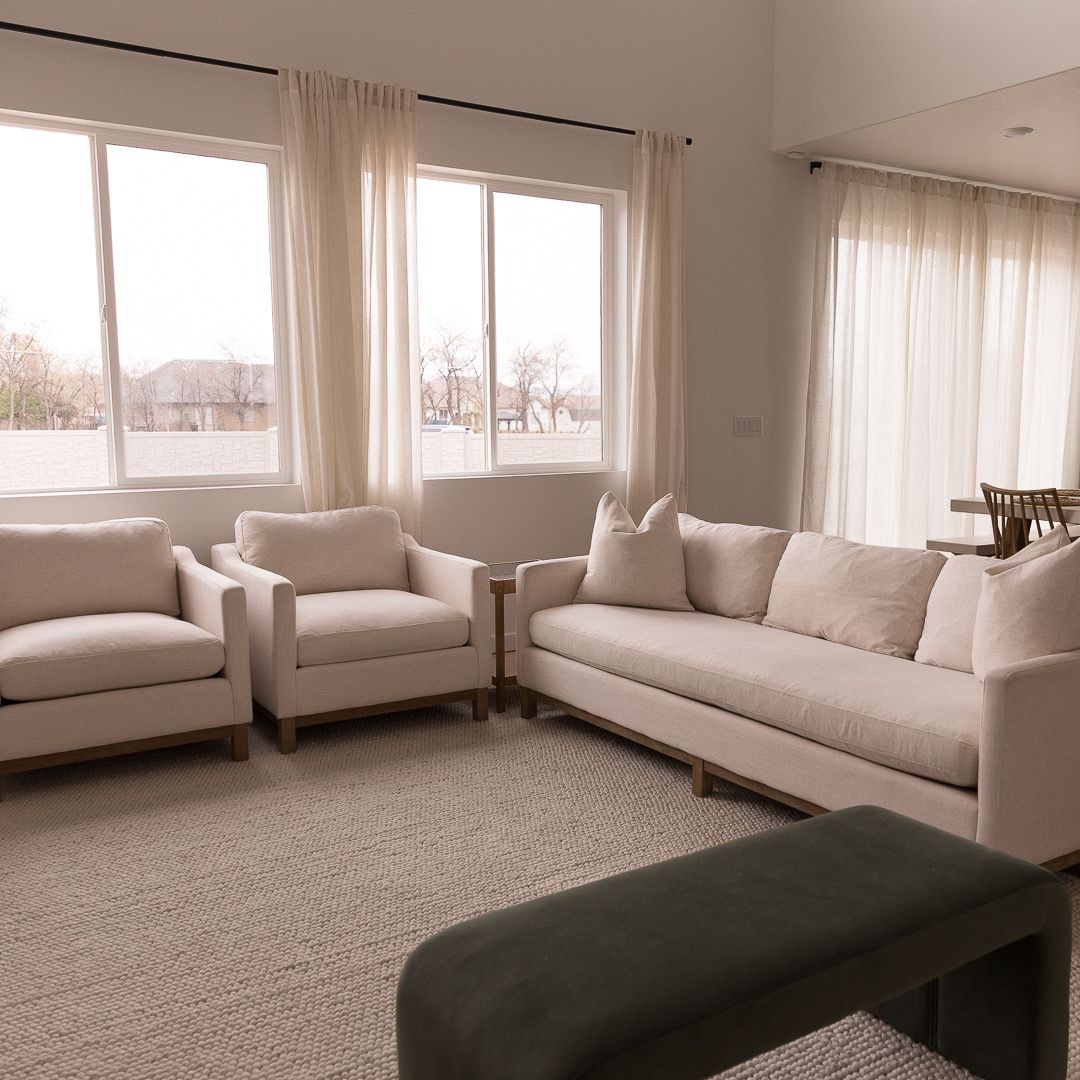 Downeast Cloud Sofa With 2 Matching Chairs