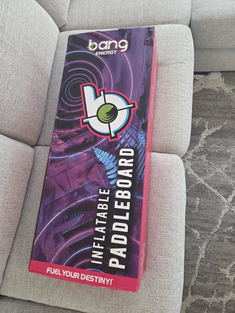 Limited Edition Bang Energy Inflatable Paddle Board SUP – Brand New w/ Bag & Pump