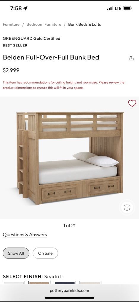 Nice bunk Bed