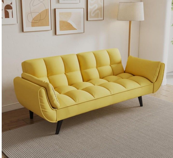 Brand New In Box - MUSSTUFIC 74" Convertible Sofa Bed