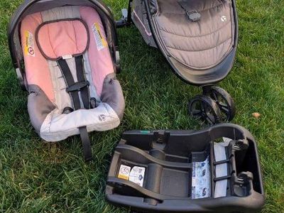 Infant Car Seat with Click-In Stroller