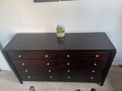 Solid Wood 8-Drawer Dresser – 67” Wide