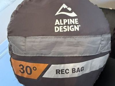 Alpine Design 30 Degree Rec Bag Sleeping Bag with Stuff Sack