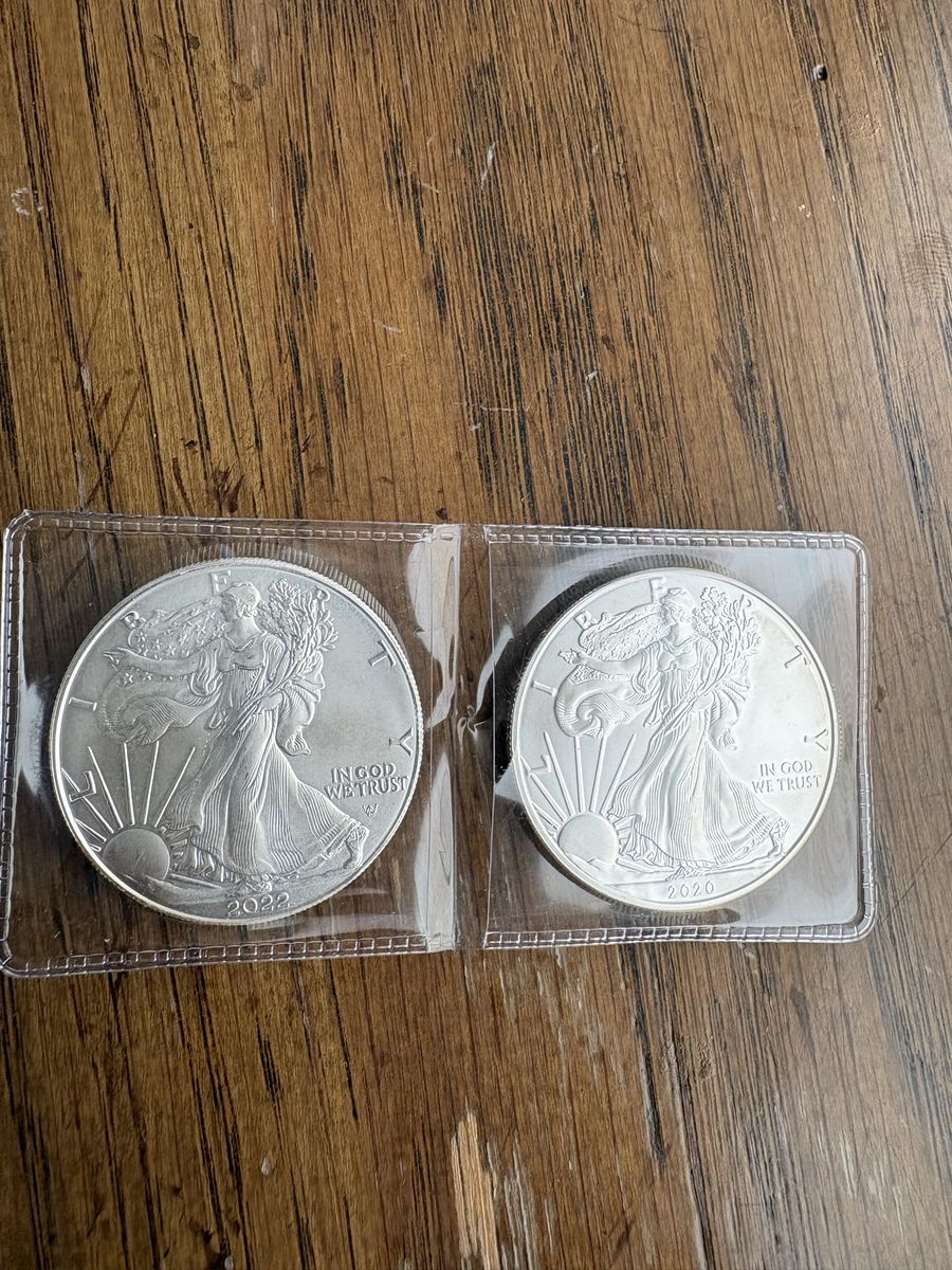 2 Troy Ounce Silver Lot – American Silver Eagles