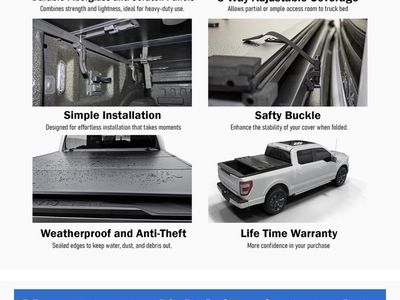 Hard Folding Truck Bed Cover Dodge Ram 1500