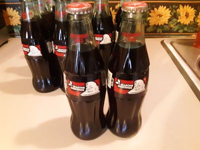 Vintage 1993 Coke Christmas Bottles