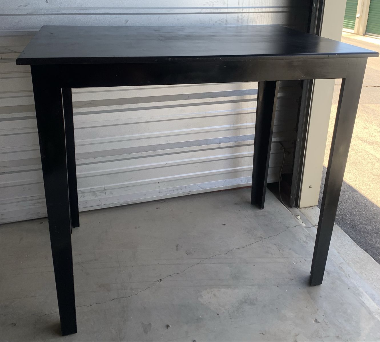 Beautiful Black Wood Bar Height Table