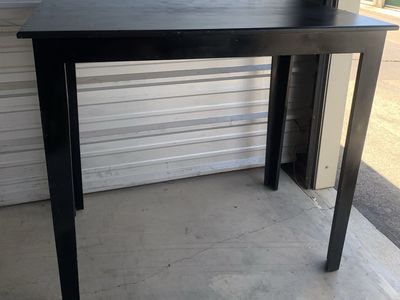 Beautiful Black Wood Bar Height Table