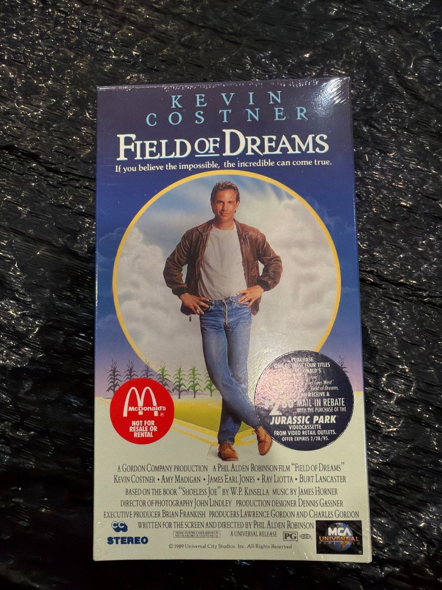 Field of Dreams VHS Tape Sealed Brand New Kevin Costner Movie