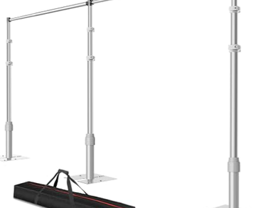 Heavy Duty Backdrop Stand 10x20ft, Pipe and Drape Background Stand