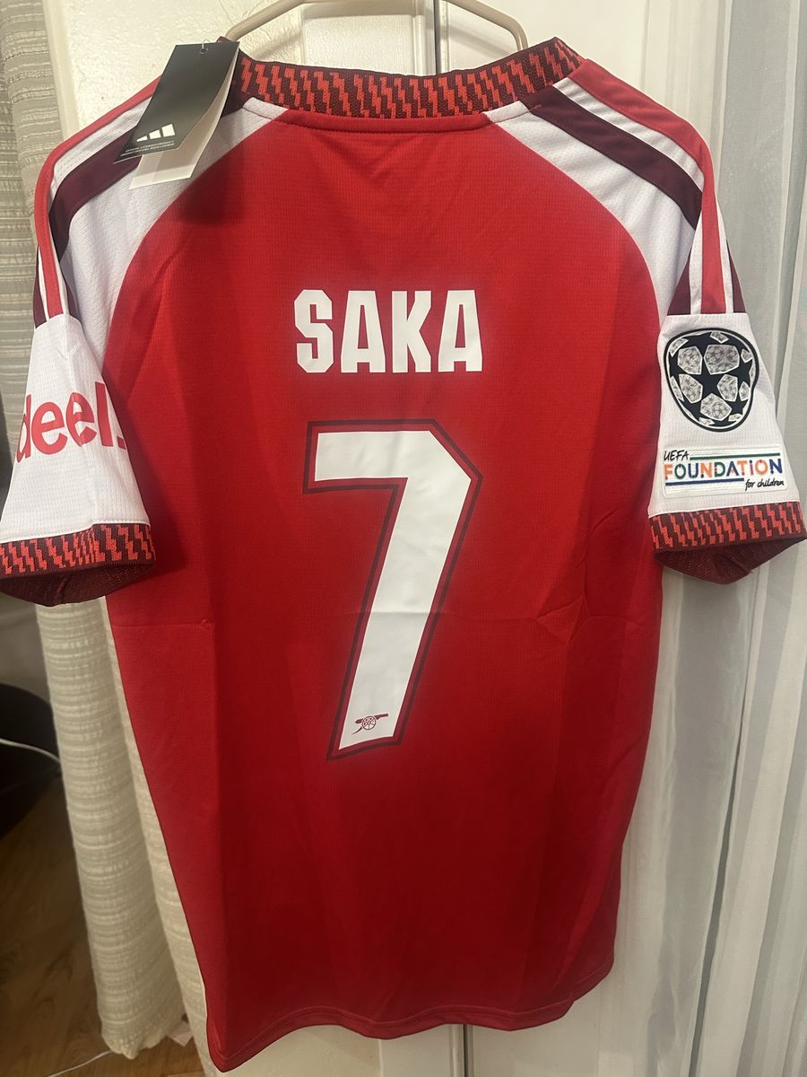 Arsenal FC soccer jersey player Saka size available M, L and XL 