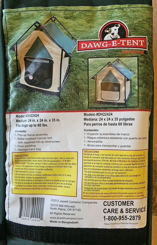 Pip Up Dog House 24"×24"×35" up to 60pounds heavy