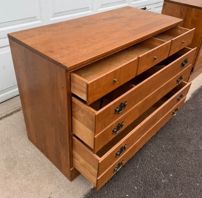Solid wood dresser